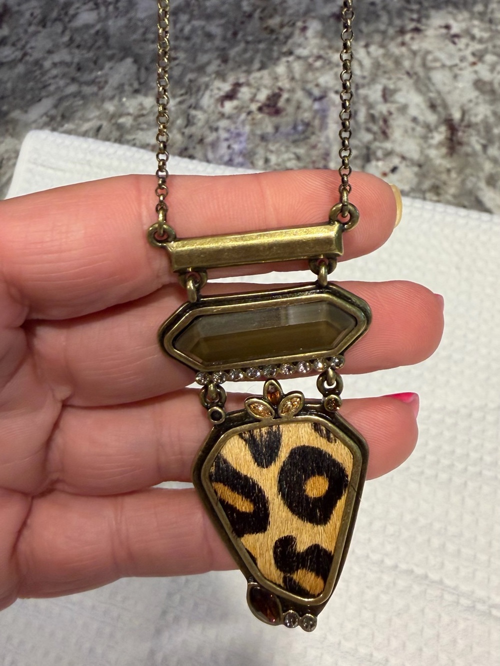 Silpada “Go Wild” gold necklace.